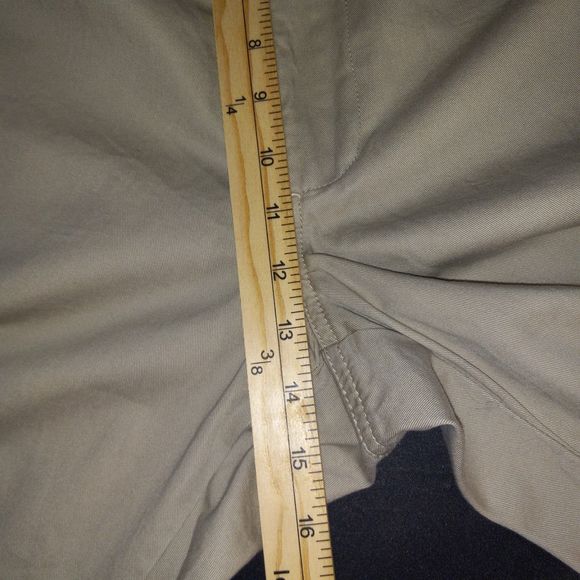 Harbor Bay Pants Mens Tag Size XL/28 (Measures Inseam 26") Khaki Elastic Waist - Picture 15 of 16